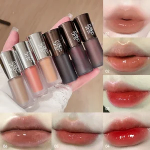 Sensory Party Hydrating Mirror Gloss Lip Lacquer - Radiant Dewy Finish for Kissable, Youthful Lips,Lasting makeup, not touching