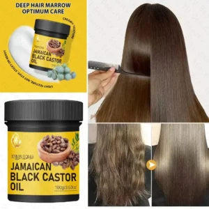 Black Castor Oil Hair Mask For Damaged Hair Treatment Keratin 5 Seconds Repairing Frizzy Smooth Nourish Straightening Care Cream