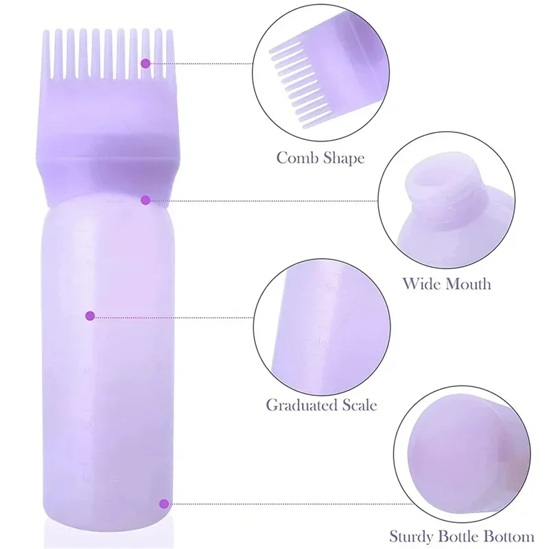 Hair Dye Applicator Brush Bottles Dyeing Shampoo Bottle Oil Comb Hair Dye Refillable Bottle Hair Coloring Hairdressing Styling - Image 3