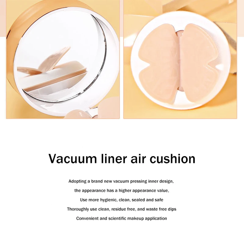 Air Cushion BB Cream Butterfly Powder Puff Moisturizing Foundation Concealer Whitening Oil-control Waterproof Makeup Cosmetics - Image 3
