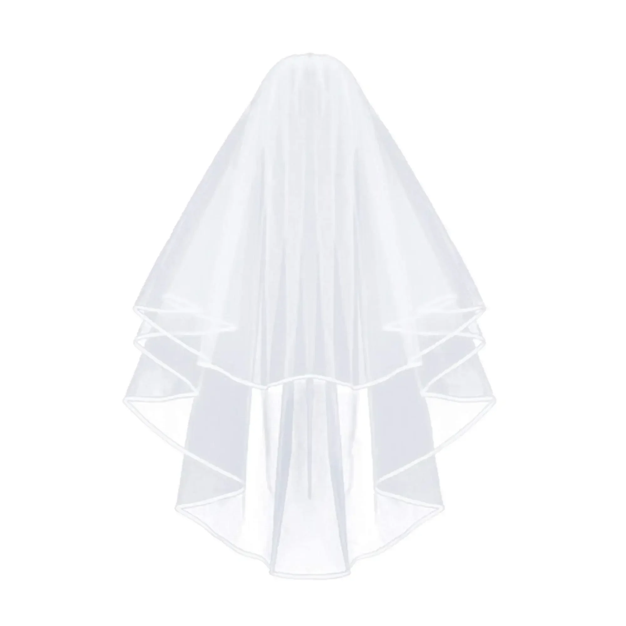 Bridal Veil Women's Simple Short Wedding Veils White Tulle Veil with Comb for Bridal Shower Bachelorette Hen Party Dress
